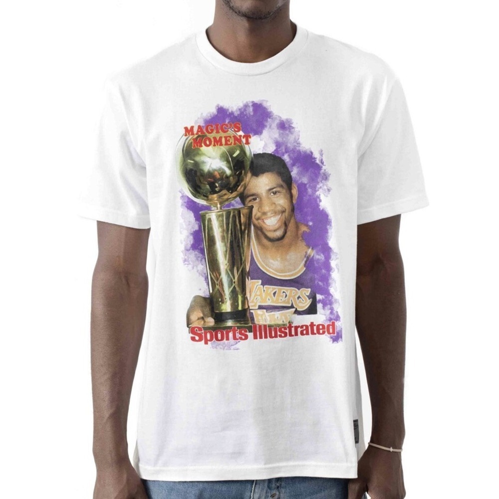 MITCHELL & NESS Lakers Magic Johnson Sports Illustrated Shirt Men's Sz M *NEW*